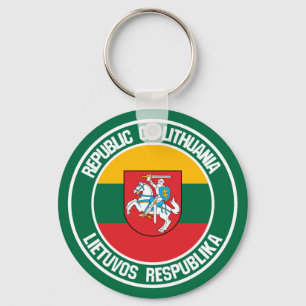 Chaveiro Emblem redonda na Lituânia