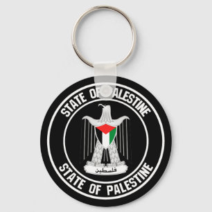 Chaveiro Emblem redonda Palestina