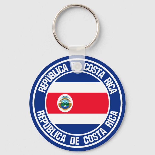 Chaveiro Emblem redondo da Costa Rica (Frente)