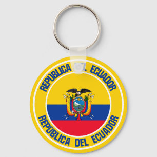 Chaveiro Emblem redondo do Equador