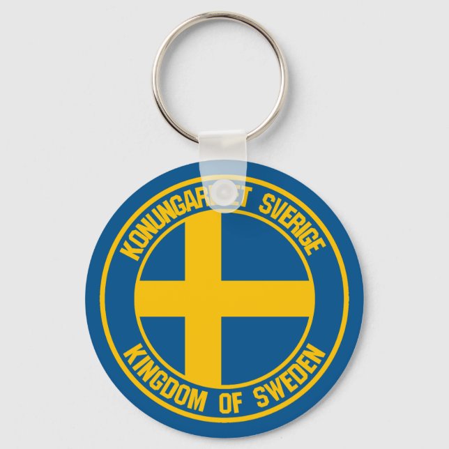 Chaveiro Emblem suecia redonda (Frente)