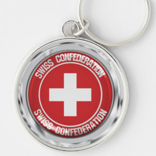 Chaveiro Emblem suiça redonda