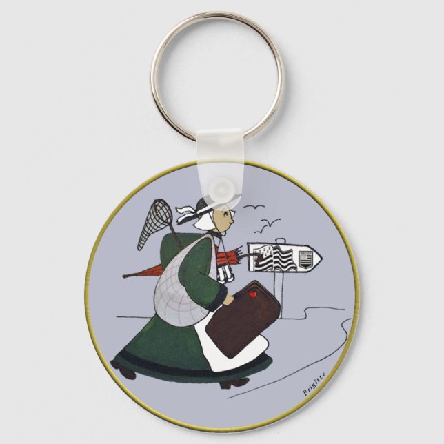 Chaveiro emblema bécassine Bretanha (Frente)