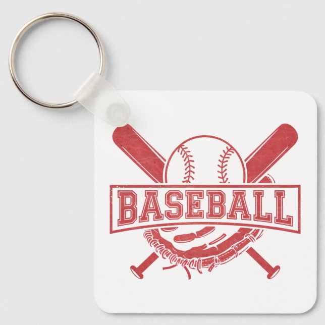 Chaveiro Emblema clássico de baseball (Frente)