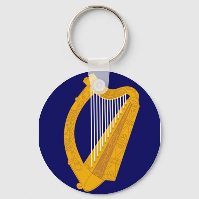 Chaveiro emblema da Irlanda Harp (Frente)