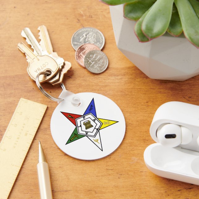 Chaveiro Emblema da Ordem da Estrela do Oriente Cartão da O (Mesa)