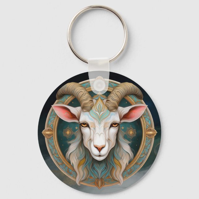 Chaveiro Emblema de Cabra Grimmloch RPG de Fantasia (Frente)