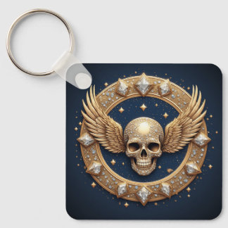 Chaveiro Emblema de Caveira para Decoração Gótica 💀