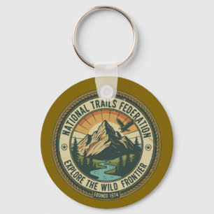 Chaveiro Emblema de Hiking & Adventure do Parque Nacional V