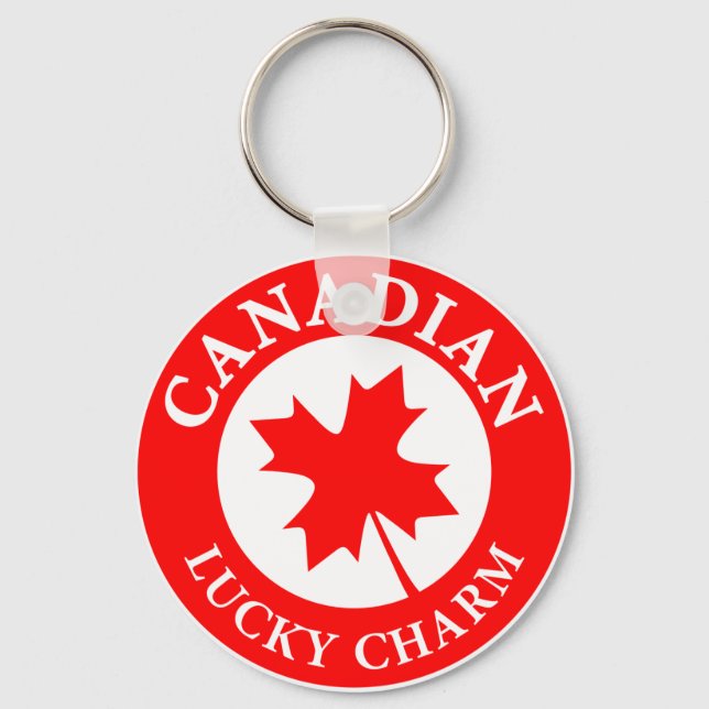 Chaveiro Emblema de la suerte de Canadá (Frente)