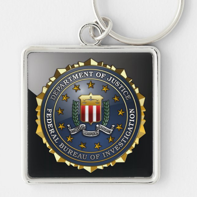 Chaveiro Emblema do FBI (Frente)