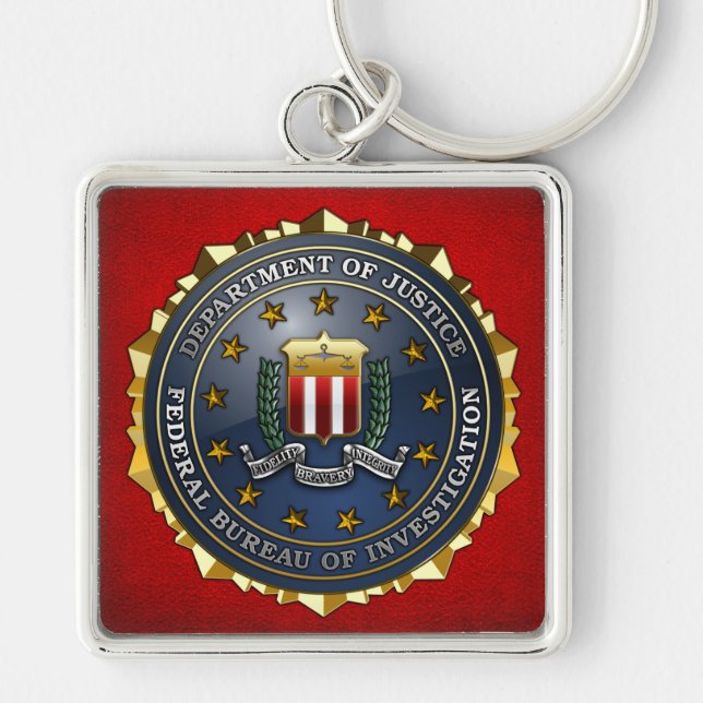 Chaveiro Emblema do FBI (Frente)