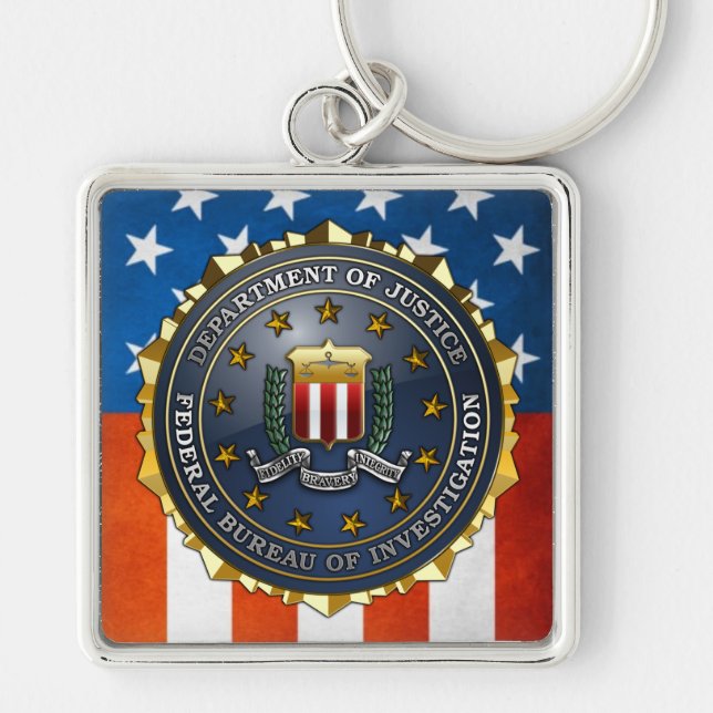 Chaveiro Emblema do FBI (Frente)