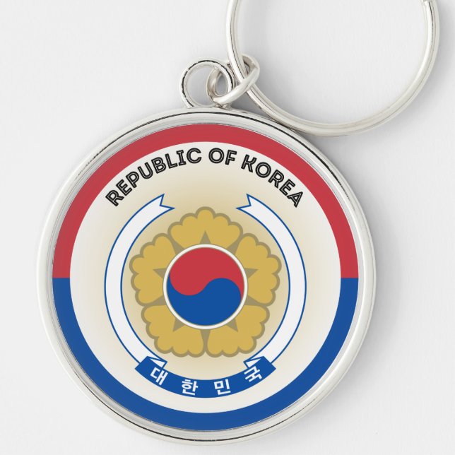Chaveiro Emblema do Patrimônio da Coreia do Sul (Frente)