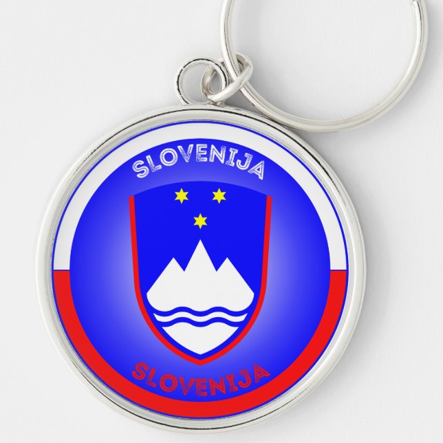 Chaveiro Emblema do Patrimônio da Eslovênia (Frente)
