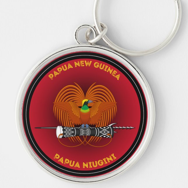 Chaveiro Emblema do Patrimônio da Papua-Nova Guiné (Frente)