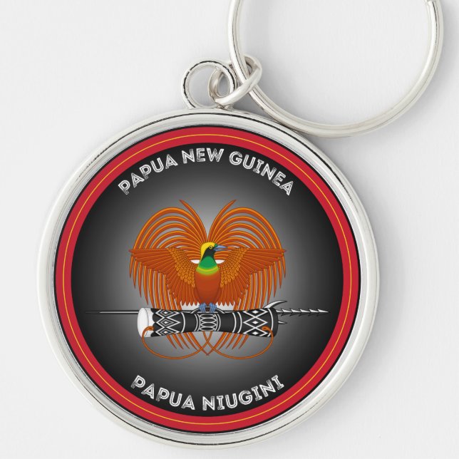 Chaveiro Emblema do Patrimônio da Papua-Nova Guiné (Frente)