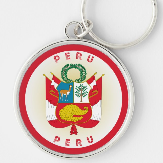 Chaveiro Emblema do Patrimônio do Peru (Frente)