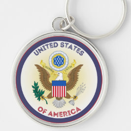 Chaveiro Emblema do Patrimônio dos EUA