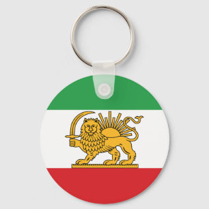 Chaveiro Emblema Histórico da Bandeira do Leão e Sol do Irã