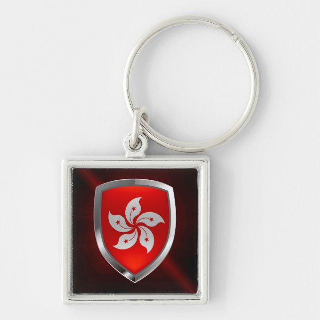 Chaveiro Emblema Metálico de Hong Kong (Frente)
