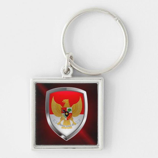 Chaveiro Emblema Metálico Indonésia (Frente)