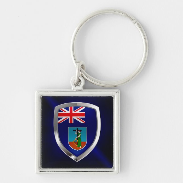 Chaveiro Emblema Metálico Montserrat (Frente)