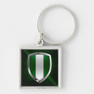 Chaveiro Emblema Metálico Nigéria
