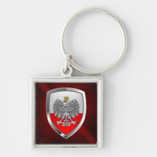 Chaveiro Emblema Metálico Polônia