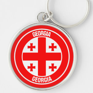 Chaveiro Emblema Redondo da Geórgia