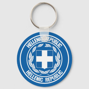 Chaveiro Emblema Redondo da Grécia