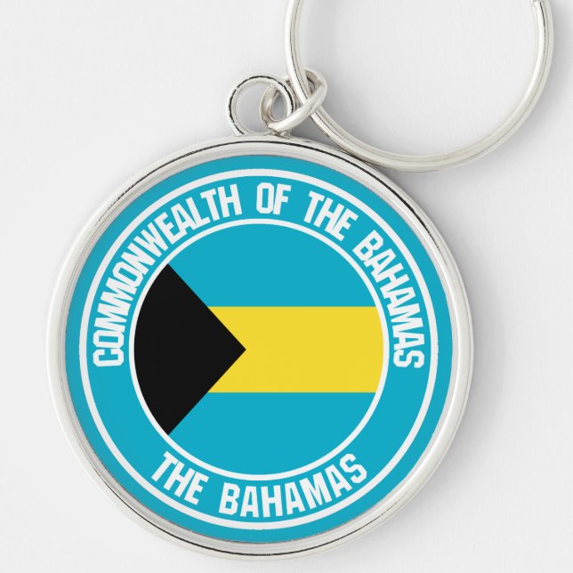 Chaveiro Emblema Redondo das Bahamas (Frente)