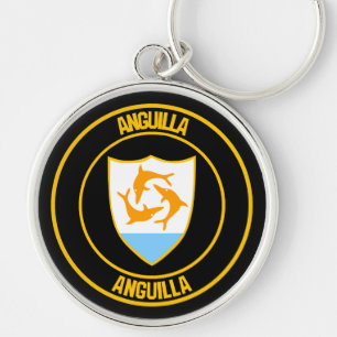 Chaveiro Emblema Redondo de Anguilla