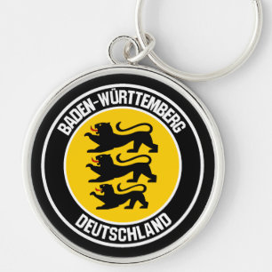 Chaveiro Emblema Redondo de Baden-Württemberg