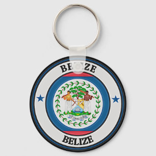 Chaveiro Emblema redondo de Belize