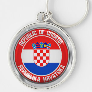 Chaveiro Emblema redondo de Croatia