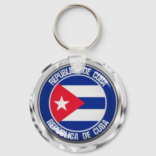 Chaveiro Emblema redondo de Cuba