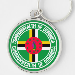Chaveiro Emblema redondo de Dominica