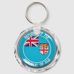 Chaveiro Emblema redondo de Fiji
