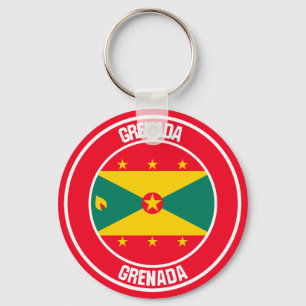 Chaveiro Emblema redondo de Grenada