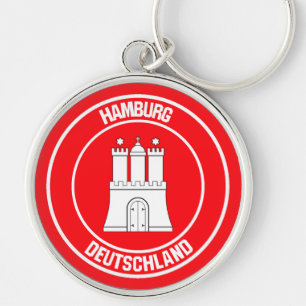 Chaveiro Emblema redondo de Hamburgo