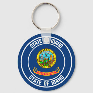 Chaveiro Emblema redondo de Idaho