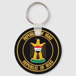 Chaveiro Emblema redondo de Iraque
