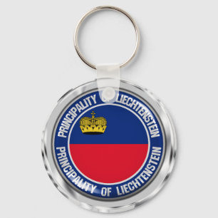 Chaveiro Emblema redondo de Liechtenstein