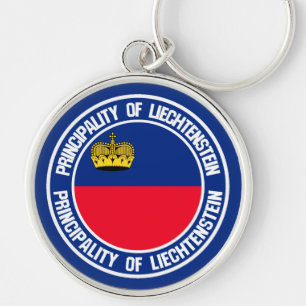 Chaveiro Emblema redondo de Liechtenstein