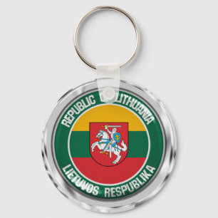 Chaveiro Emblema redondo de Lithuania