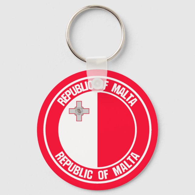 Chaveiro Emblema Redondo de Malta (Frente)
