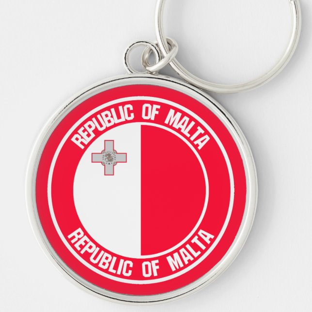 Chaveiro Emblema Redondo de Malta (Frente)