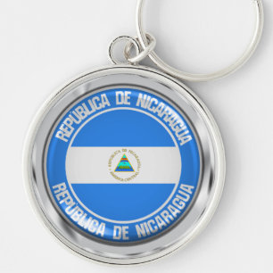 Chaveiro Emblema redondo de Nicarágua