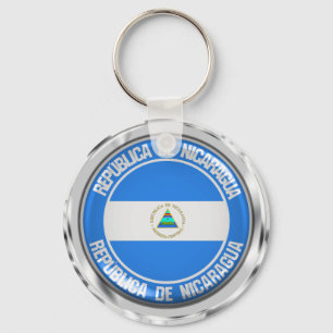 Chaveiro Emblema redondo de Nicarágua